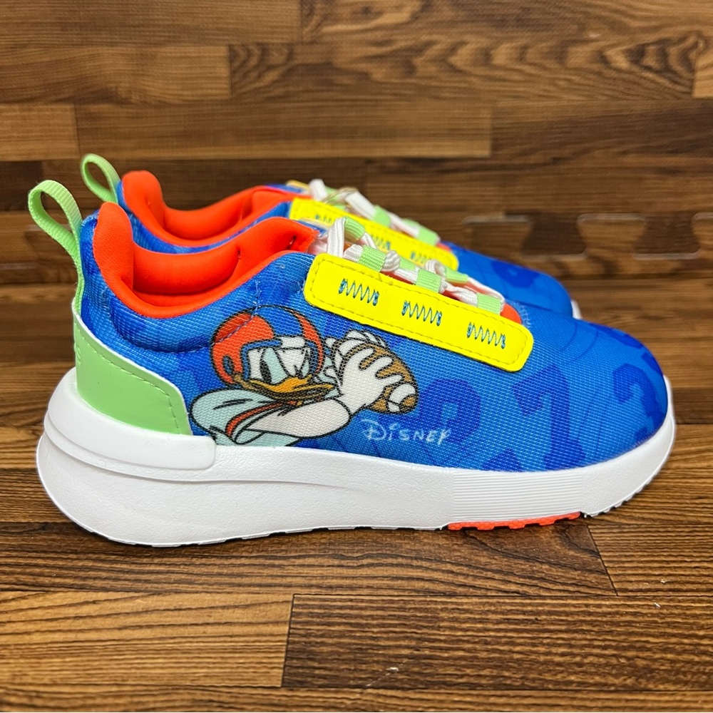 Adidas Racer TR21 Donald Duck Toddler Blue Sneakers #644 - Picture 7 of 7